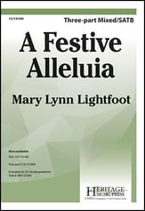 A Festive Alleluia Three-Part Mixed choral sheet music cover
